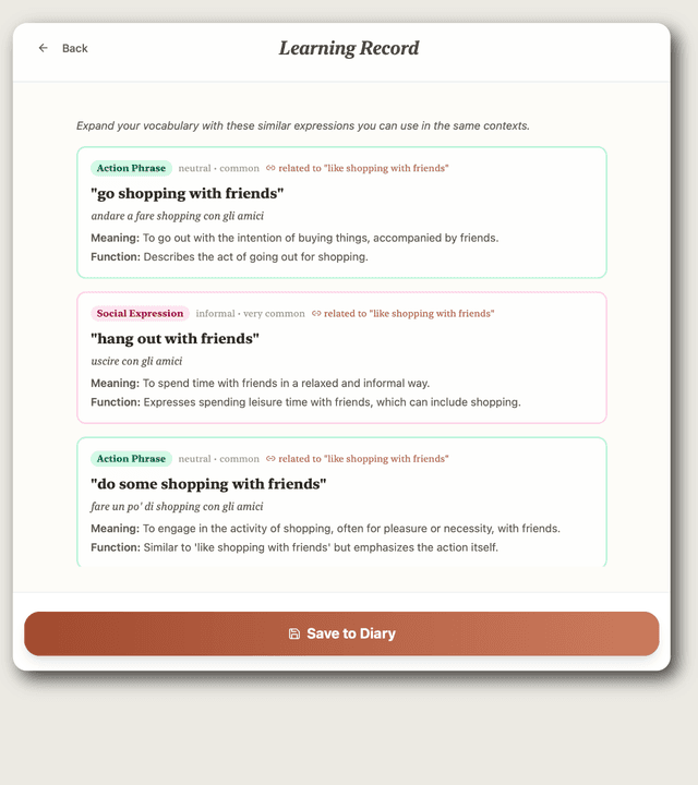 Word Builder & Rephrase
